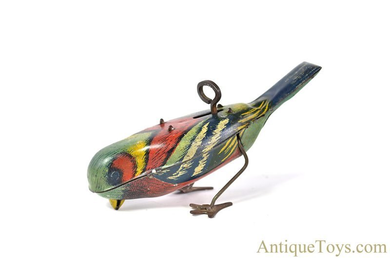 Lindstrom ca. 1920's Tin Lithographed Windup #171 “Chippers” Pecking Bird <FONT COLOR="ff000 ">*SOLD*</font> - Image 2