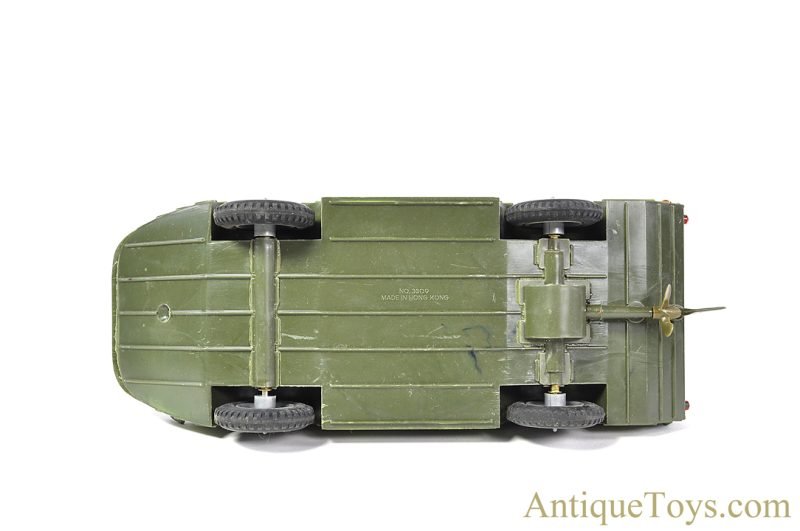 Marx Plastic Battery Operated No. 3309 "Amphibious Military Jeep" in Box <FONT COLOR="ff000 ">*SOLD*</font> - Image 4