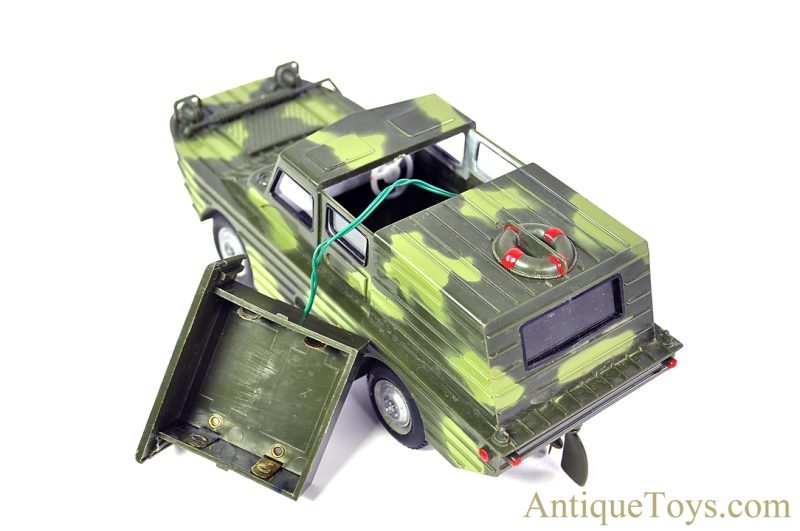 Marx Plastic Battery Operated No. 3309 "Amphibious Military Jeep" in Box <FONT COLOR="ff000 ">*SOLD*</font> - Image 9