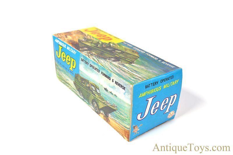 Marx Plastic Battery Operated No. 3309 "Amphibious Military Jeep" in Box <FONT COLOR="ff000 ">*SOLD*</font> - Image 13