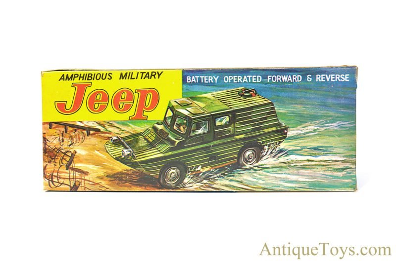 Marx Plastic Battery Operated No. 3309 "Amphibious Military Jeep" in Box <FONT COLOR="ff000 ">*SOLD*</font> - Image 11
