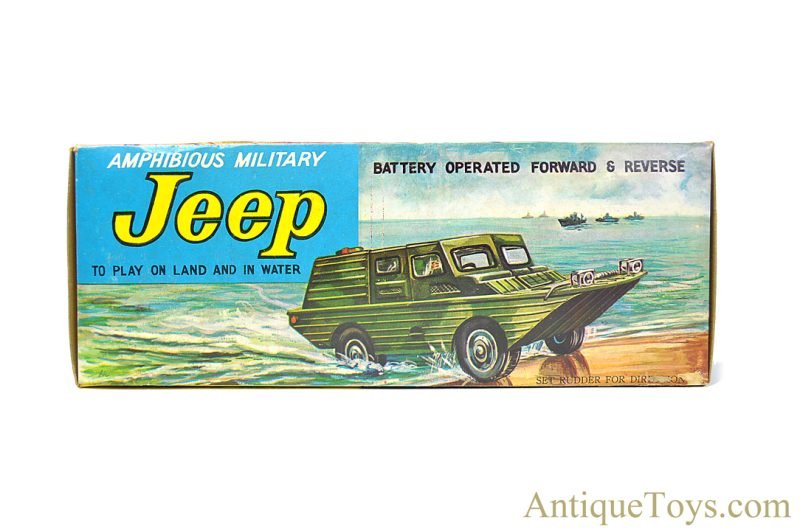 Marx Plastic Battery Operated No. 3309 "Amphibious Military Jeep" in Box <FONT COLOR="ff000 ">*SOLD*</font> - Image 12