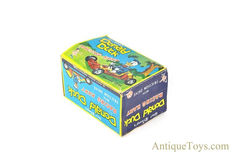 Marx Rare Plastic Friction “Walt Disney's Donald Duck Racing Kart” with Box <FONT COLOR="ff000 ">*SOLD*</font> - Image 9