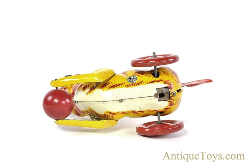 Marx Tin Lithographed Lever Action "Kitty Kat" Variation Cat with Ball <FONT COLOR="ff000 ">*SOLD*</font> - Image 5