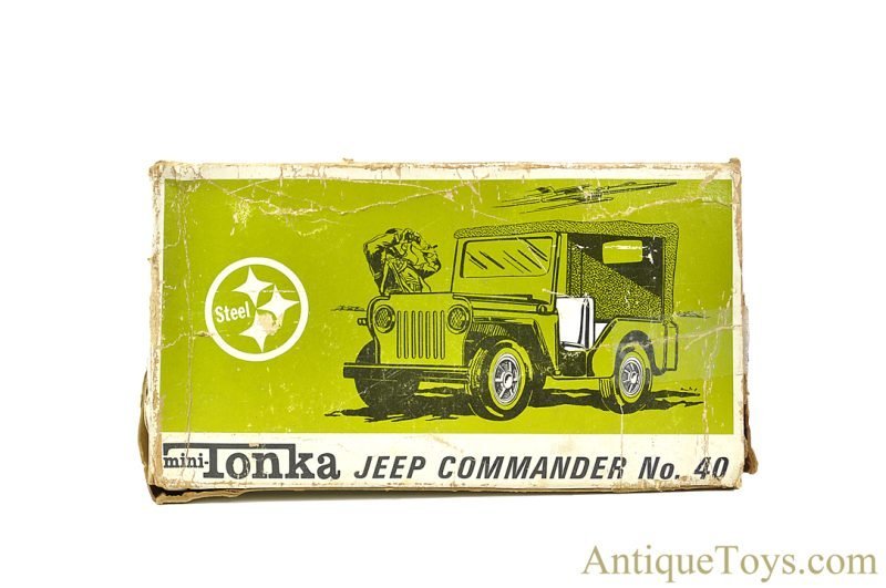 Tonka Toys Pressed Steel No. 40 Mini Tonka Military Jeep Commander with Box <FONT COLOR="ff000 ">*SOLD*</font> - Image 5