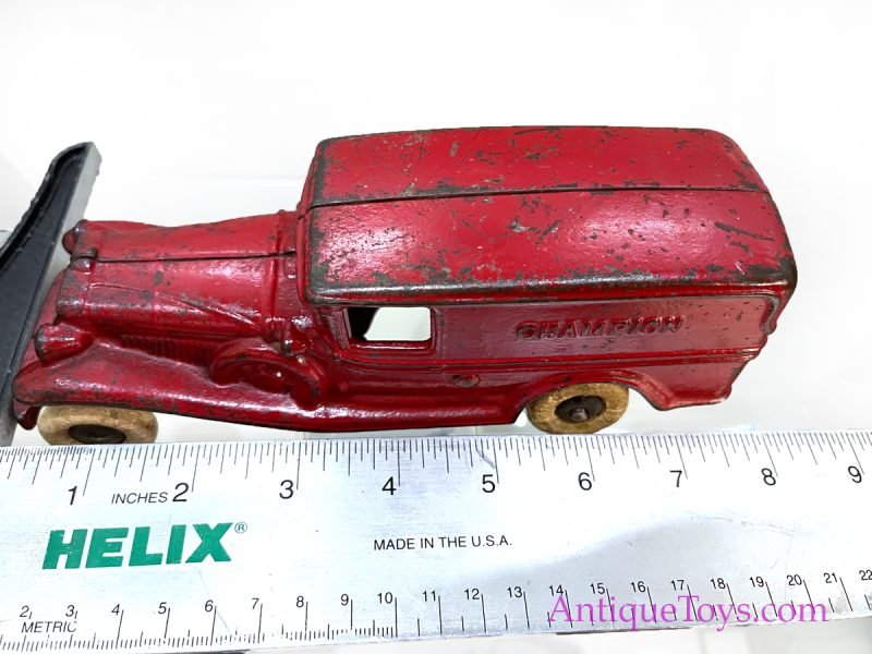 Champion Hardware Co. Cast Iron Signed Toy Van <FONT COLOR="ff000 ">*SOLD*</font> - Image 13