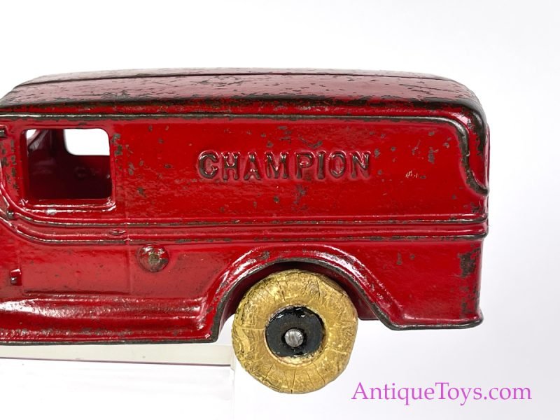 Champion Hardware Co. Cast Iron Signed Toy Van <FONT COLOR="ff000 ">*SOLD*</font> - Image 4