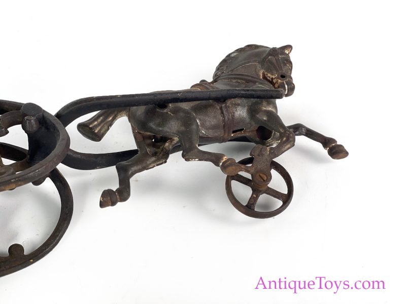 Hubley ca. 1905 Cast Iron Horse-Drawn Sleigh with Lady <FONT COLOR="ff000 ">*SOLD*</font> - Image 10