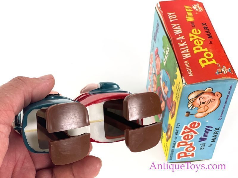 Marx Wimpy and Popeye Walk-a-Way Toys in Box <FONT COLOR="ff000 ">*SOLD*</font> - Image 7