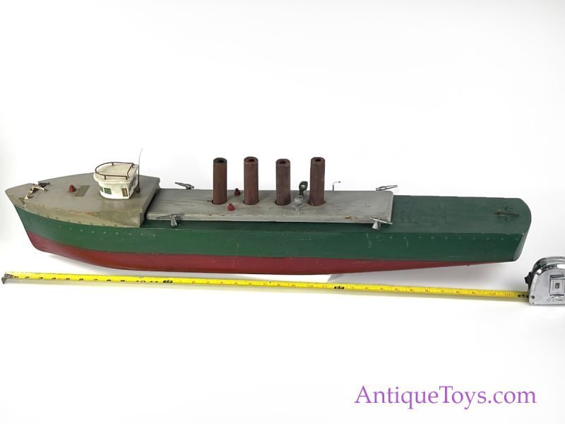 Yankee Fleet Wooden "Flyer" Gunship Electric Toy Boat <FONT COLOR="ff000 ">*SOLD*</font> - Image 2
