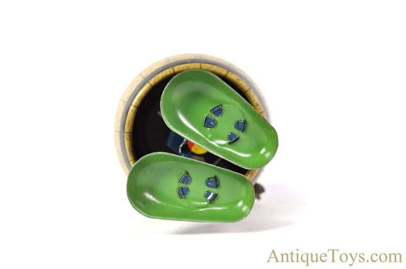 J. Chein ca. 1930's Tin Lithographed Windup Popeye "Mechanical Barrel Walking Toy" in Box <FONT COLOR="ff000 ">*SOLD*</font> - Image 10