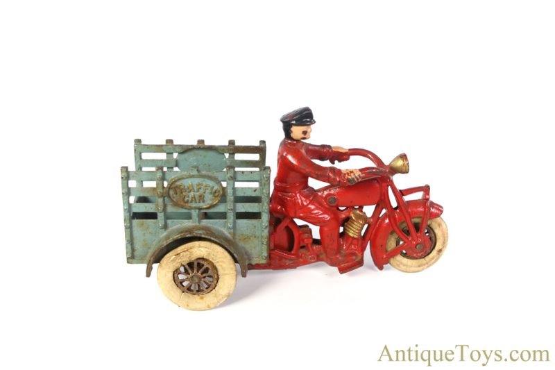 Hubley Cast Iron "Traffic Car" Indian Motorcycle <FONT COLOR="ff000 ">*SOLD*</font> - Image 2