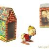 Marx Linemar Tin Lithographed Windup Disney's Three Little Pigs "I Built My House of Straw" Hopper in Box <FONT COLOR="ff000 ">*SOLD*</font>