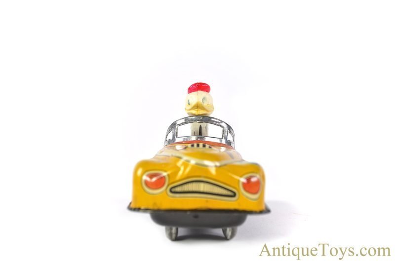 Linemar Marx Tin Lithographed Push Down Walt Disney Donald Duck "Disney Flivver" Car <FONT COLOR="ff000 ">*SOLD*</font> - Image 6