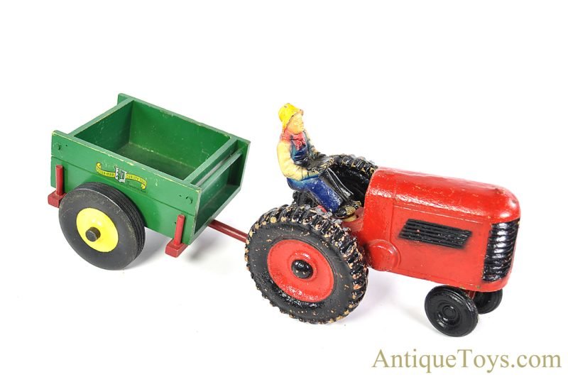 NOMA Toys No. 775 T Wooden Farm Tractor & Peter-Mar Cart Pairing <FONT COLOR="ff000 ">*SOLD*</font>