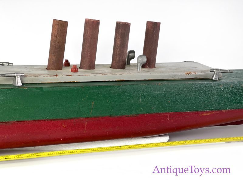 Yankee Fleet Wooden "Flyer" Gunship Electric Toy Boat <FONT COLOR="ff000 ">*SOLD*</font> - Image 4