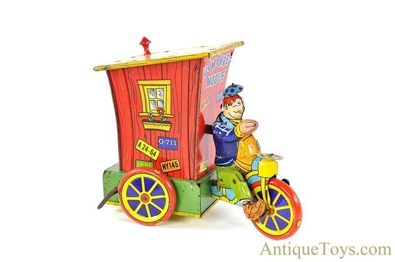 Wyandotte Toys All Metal Products Company Tin Lithographed Windup Mechanical Humphrey Mobile <FONT COLOR="ff000 ">*SOLD*</font>