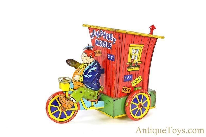Wyandotte Toys All Metal Products Company Tin Lithographed Windup Mechanical Humphrey Mobile <FONT COLOR="ff000 ">*SOLD*</font> - Image 2