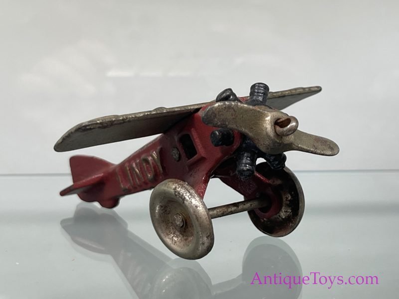 North & Judd Cast Iron Lindy Airplane Toy <FONT COLOR="ff000 ">*SOLD*</font> - Image 4
