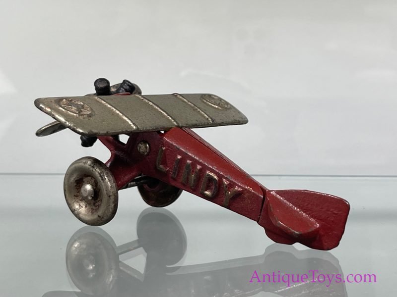 North & Judd Cast Iron Lindy Airplane Toy <FONT COLOR="ff000 ">*SOLD*</font>
