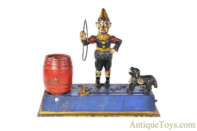 Hubley Cast Iron Mechanical "Trick Dog" Bank <FONT COLOR="ff000 ">*SOLD*</font>