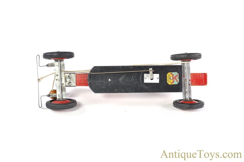 Hustler Toy Corporation/Frantz ca. 1920's Wooden Pull Toy Racecar with Man <FONT COLOR="ff000 ">*SOLD*</font> - Image 3