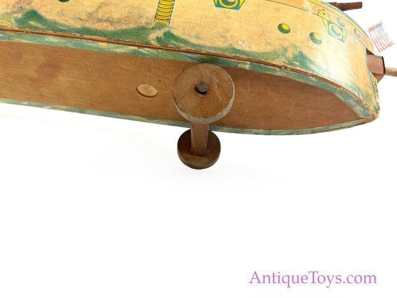 Bliss Wooden Pirate Ship Antique Toy <FONT COLOR="ff000 ">*SOLD*</font> - Image 12