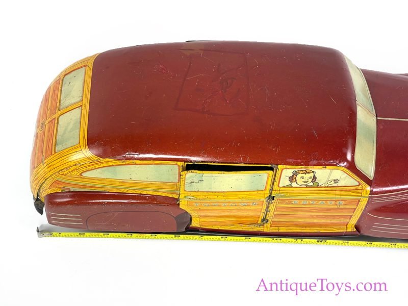 Wyandotte Toys All Metal Products Company Tin Lithographed Woody Station Wagon <FONT COLOR="ff000 ">*SOLD*</font> - Image 4
