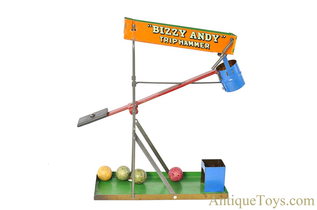 Wolverine Supply & Mfg. Tin Lithographed No. 56 “Bizzy Andy