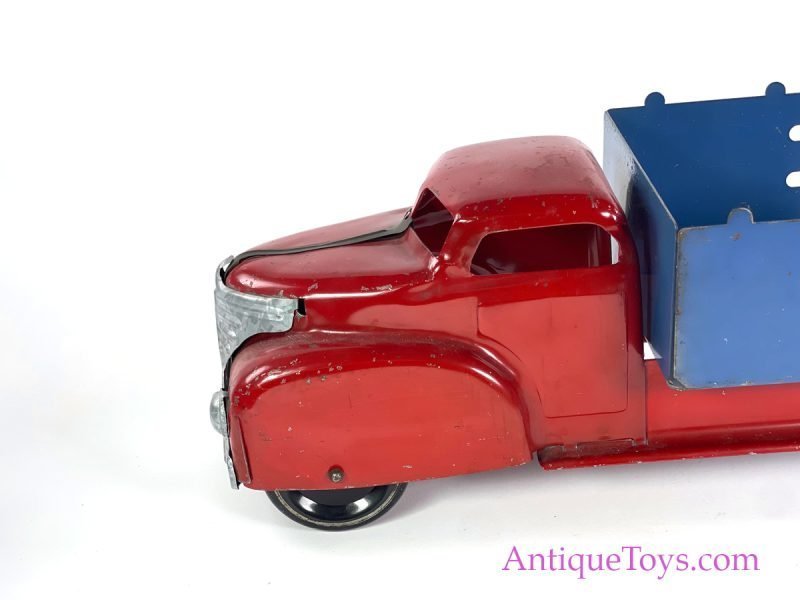 Wyandotte Toys ca. 1940s Pressed Steel Large Stake Truck <FONT COLOR="ff000 ">*SOLD*</font> - Image 2