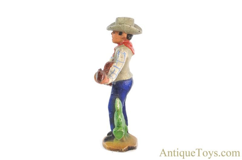John Wright Co. ca. 1950s Cast Iron Hamburg, New York Souvenir Singing Cowboy Bottle Opener for Sale - Image 6