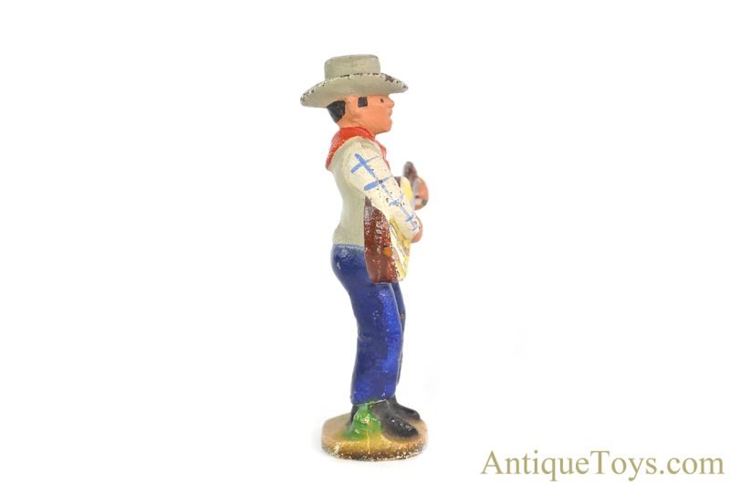 John Wright Co. ca. 1950s Cast Iron Hamburg, New York Souvenir Singing Cowboy Bottle Opener for Sale - Image 5