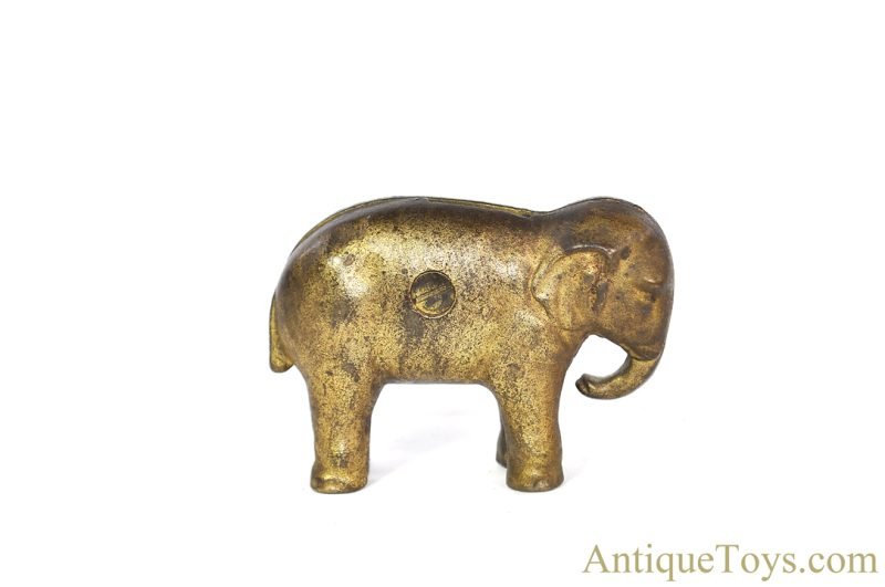 Rare Cast Iron ca. 1900 McKinley Teddy "Prosperity" Elephant Still Penny Bank for Sale <FONT COLOR="ff000 ">*SOLD*</font> - Image 3