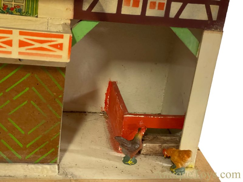 Gottschalk Wooden Farm House & Lineol Elastolin Composite Barnyard Figures Set German Composite Farm Toy Set <FONT COLOR="ff000 ">*SOLD*</font> - Image 23