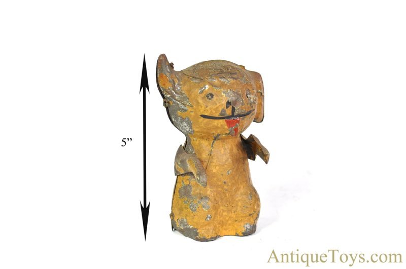 Likely Early S.G. Günthermann Tin Hand Painted Windup "Comic Dog" German Toy for Sale <FONT COLOR="ff000 ">*CALL FOR PRICE*</font> - Image 11