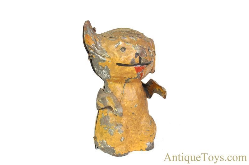 Likely Early S.G. Günthermann Tin Hand Painted Windup "Comic Dog" German Toy for Sale <FONT COLOR="ff000 ">*CALL FOR PRICE*</font> - Image 9