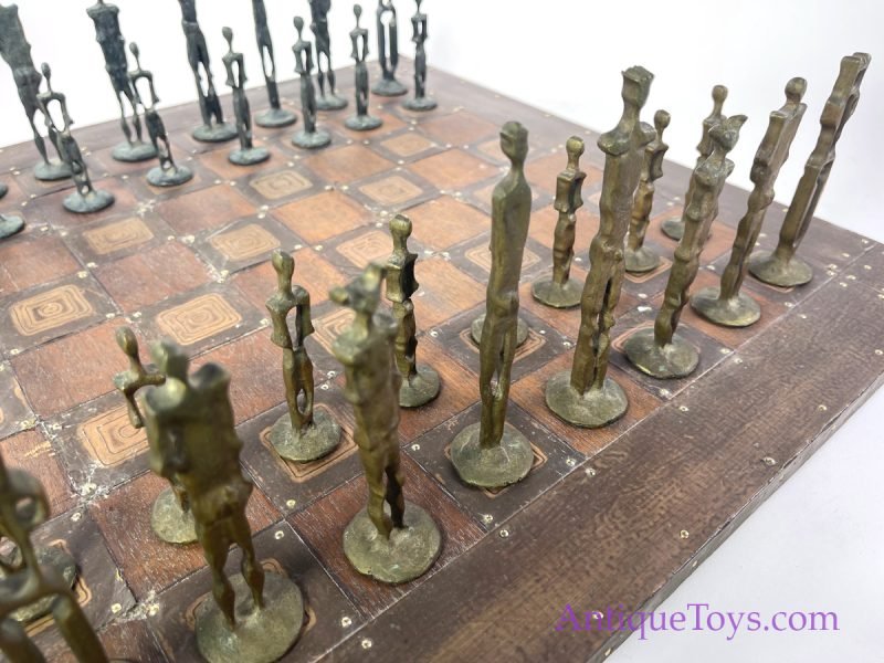 Brutalist Mid-Century Modern Chess Set for Sale <FONT COLOR="ff000 ">*SOLD*</font>
