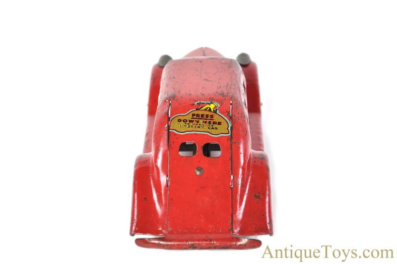 Marx ca. 1930s Pressed Steel Press Down "Mystery Car" Lincoln Zephyr <FONT COLOR="ff000 ">*SOLD*</font> - Image 7