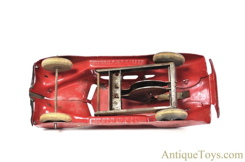 Marx ca. 1930s Pressed Steel Press Down "Mystery Car" Lincoln Zephyr <FONT COLOR="ff000 ">*SOLD*</font> - Image 6