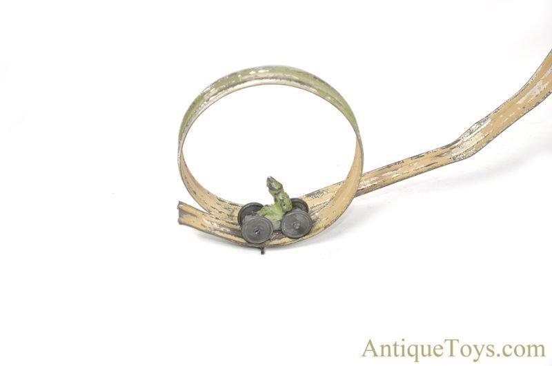 Antique French/German Possibly Muller & Kededer M&K Tin Hand Painted Loop the Loop <FONT COLOR="ff000 ">*SOLD*</font> - Image 3