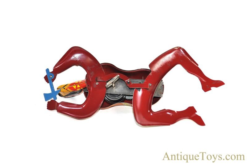 Ohio Art Company Tin Lithographed Windup No. 97 "Injun Chief" Crawling Native American Toy <FONT COLOR="ff000 ">*SOLD*</font> - Image 4