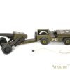 Wood Commodities Corp. ca. 1940s No. 1200 Series Wooden Commando U.S. Army Jeep & 75mm Mobile Gun <FONT COLOR="ff000 ">*SOLD*</font>