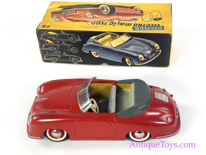 Distler (J.D.N.) Tin Lithographed Battery Operate Porsche 7500 Electromatic FS in Box  <FONT COLOR="ff000 ">*SOLD*</font> - Image 4