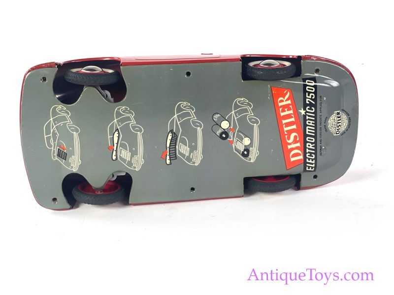 Distler (J.D.N.) Tin Lithographed Battery Operate Porsche 7500 Electromatic FS in Box  <FONT COLOR="ff000 ">*SOLD*</font> - Image 9