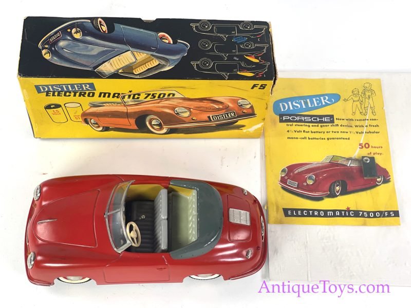 Distler (J.D.N.) Tin Lithographed Battery Operate Porsche 7500 Electromatic FS in Box  <FONT COLOR="ff000 ">*SOLD*</font> - Image 3