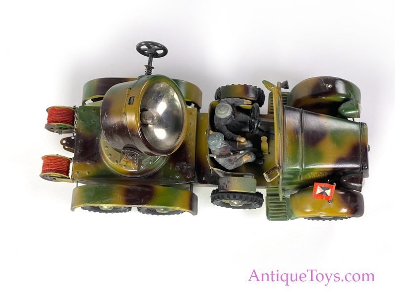 Hausser-Elastolin ca. 1937 Tin Hand Painted No. 743 Searchlight Truck <FONT COLOR="ff000 ">*SOLD*</font> - Image 5