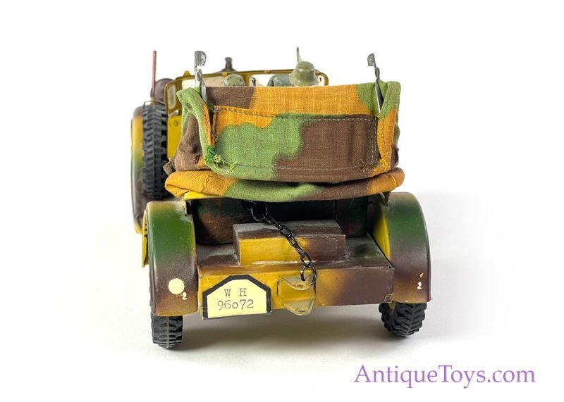 Hausser-Elastolin Tin Hand Painted Windup WWII German Staff Car <FONT COLOR="ff000 ">*SOLD*</font> - Image 6