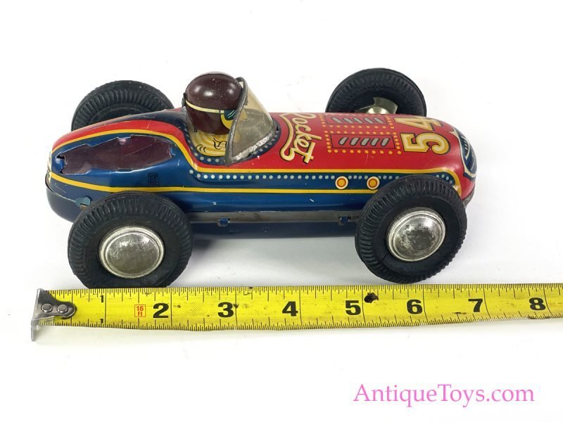 Japanese Tin Lithographed Friction Rocket Race Car <FONT COLOR="ff000 ">*SOLD*</font> - Image 8