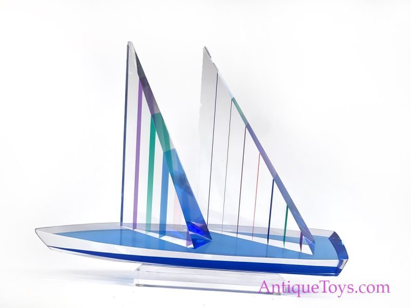 Acrylic Sailboat Sculpture by Will Grant <FONT COLOR="ff000 ">*SOLD*</font>