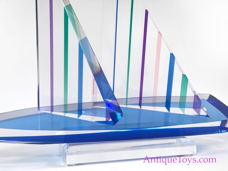 Acrylic Sailboat Sculpture by Will Grant <FONT COLOR="ff000 ">*SOLD*</font> - Image 9